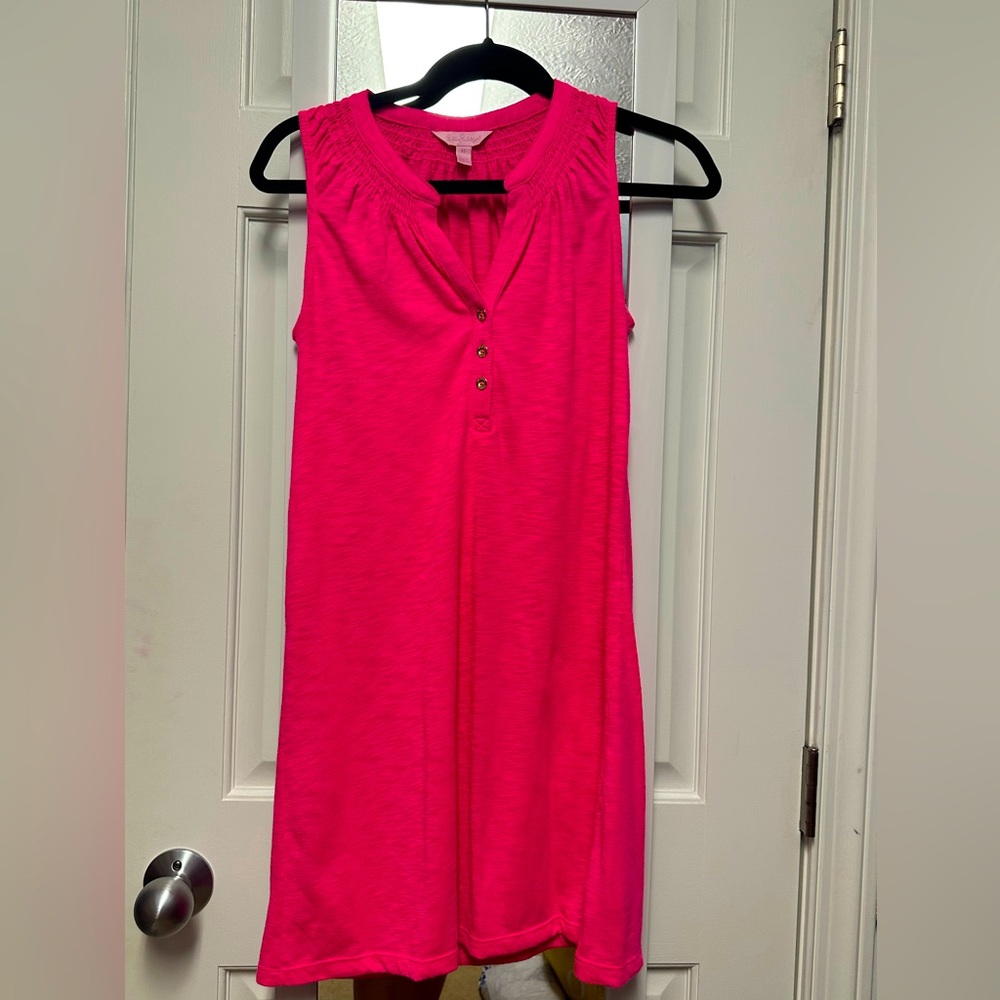 Lilly Pulitzer Vibrant Pink Sleeveless Tunic